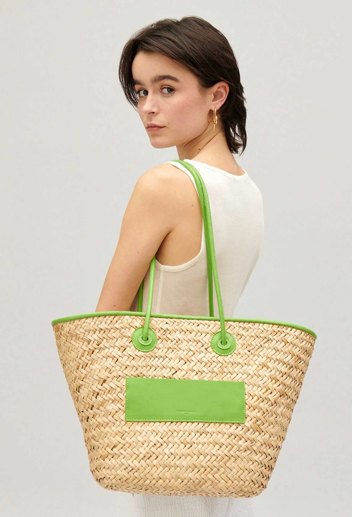 Claudie Pierlot Adryan Medium Straw Basket*Women Shopping Bags