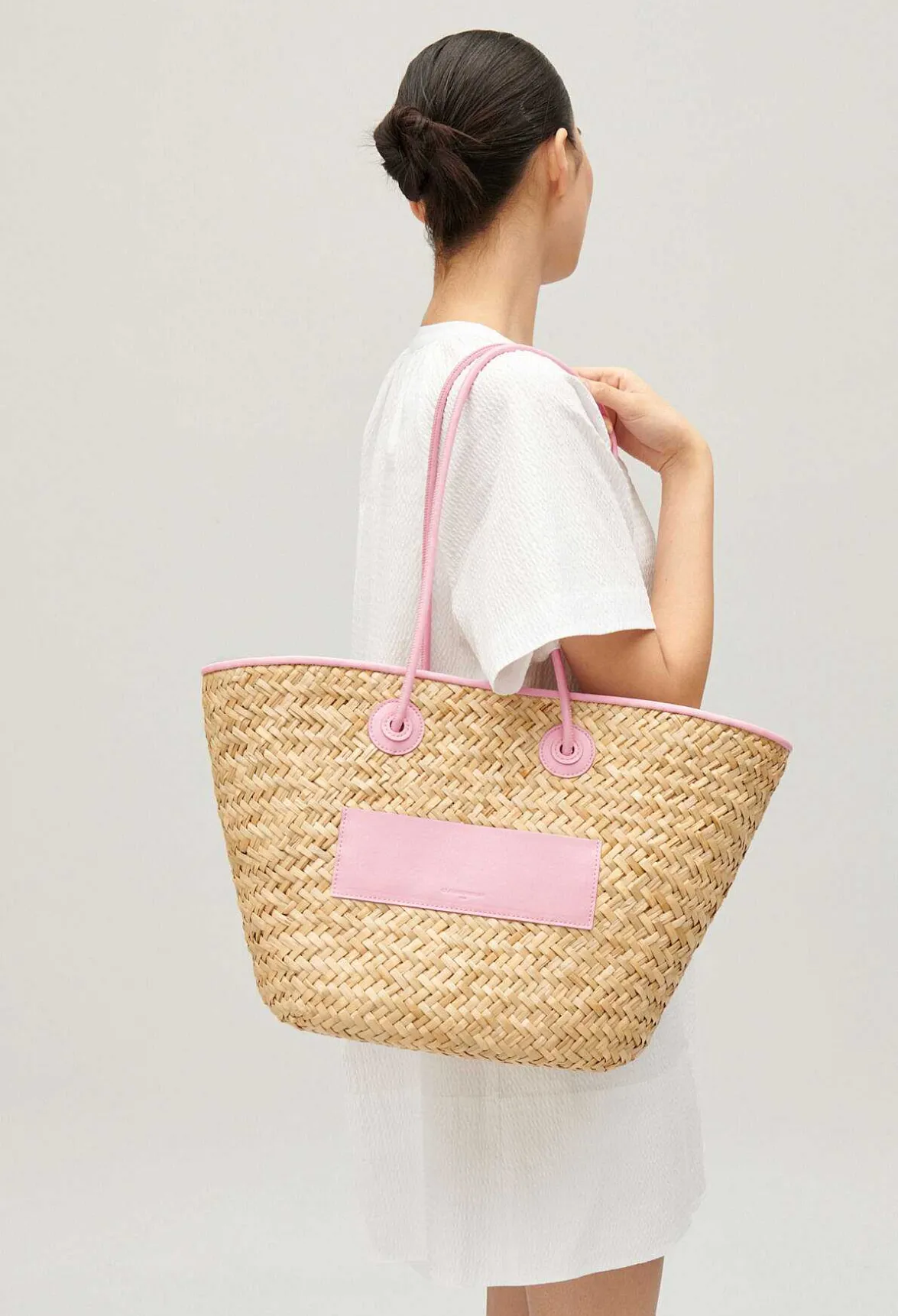 Claudie Pierlot Adryan Medium Straw Basket*Women Shopping Bags