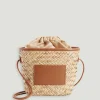 Claudie Pierlot Adryan Small Straw Basket*Women Crossbody Bags