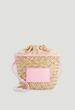 Claudie Pierlot Adryan Small Straw Basket*Women Crossbody Bags