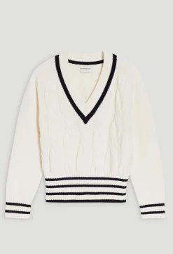 Claudie Pierlot Beige Cable Knit Jumper*Women Sweaters And Cardigans
