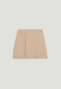 Claudie Pierlot Beige Checked A-Line Skirt*Women Skirts And Shorts