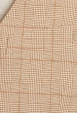 Claudie Pierlot Beige Checked Suit Waistcoat*Women Blazers