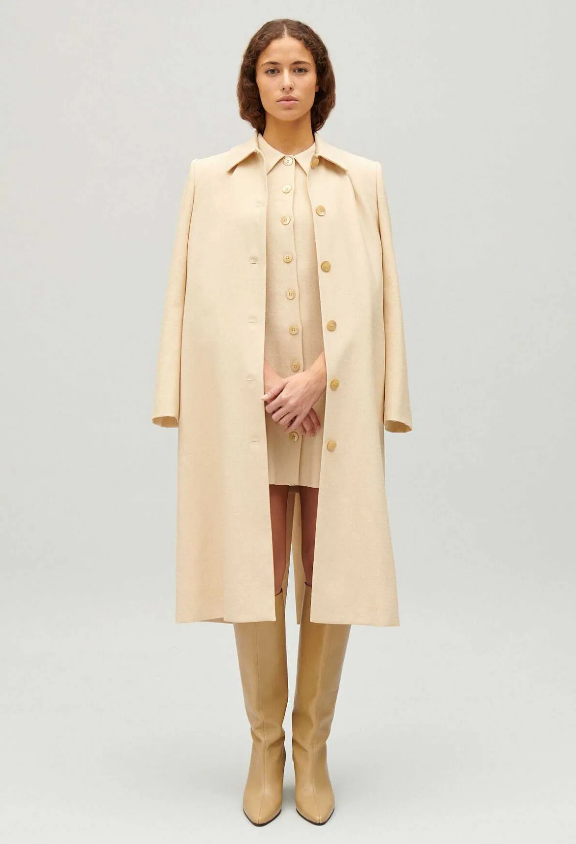 Claudie Pierlot Beige Coat*Women Jackets And Coats