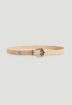 Claudie Pierlot Beige Leather Belt*Women Belts