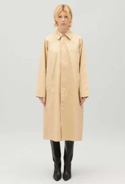 Claudie Pierlot Beige Reversible Mid-Length Coat*Women Jackets And Coats