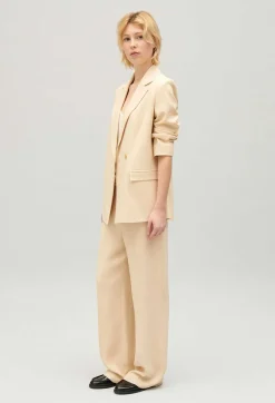 Claudie Pierlot Beige Textured Suit Jacket*Women Blazers