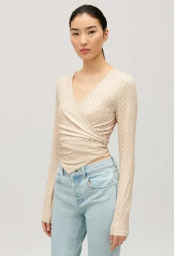 Claudie Pierlot Beige Wrap Top*Women Tops And Shirts