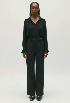 Claudie Pierlot Black Floaty Blouse*Women Tops And Shirts
