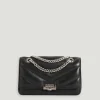 Claudie Pierlot Black Leather Angelina Bag*Women Crossbody Bags