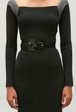 Claudie Pierlot Black Leather Belt*Women Belts