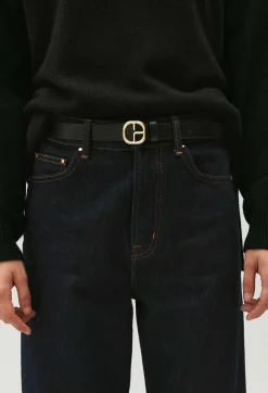 Claudie Pierlot Black Leather Belt*Women Belts