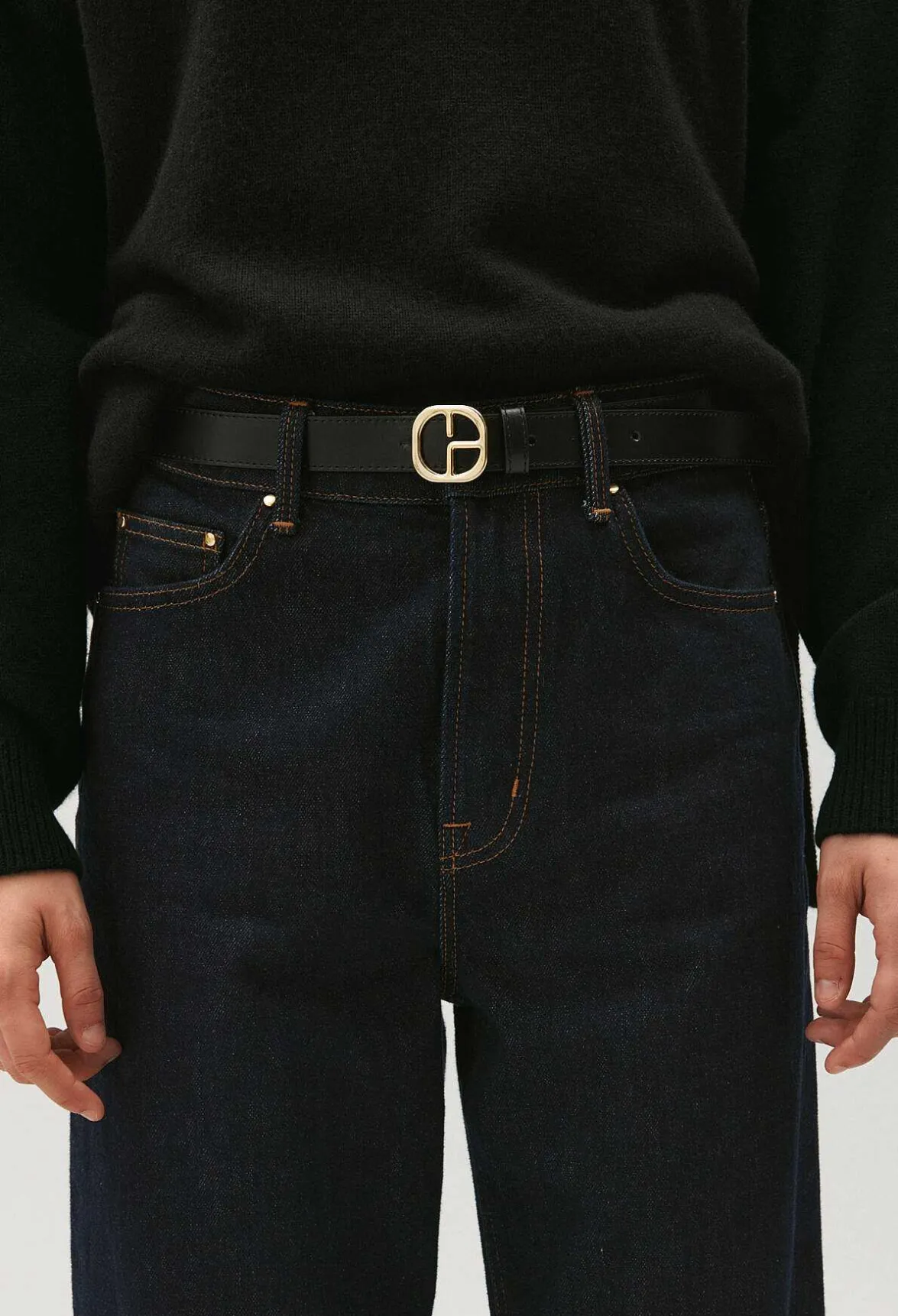 Claudie Pierlot Black Leather Belt*Women Belts