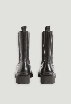 Claudie Pierlot Black Leather Chelsea Boots*Women Booties And Boots