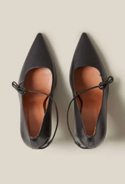 Claudie Pierlot Black Leather Heels*Women Sandals, Pumps And Mules