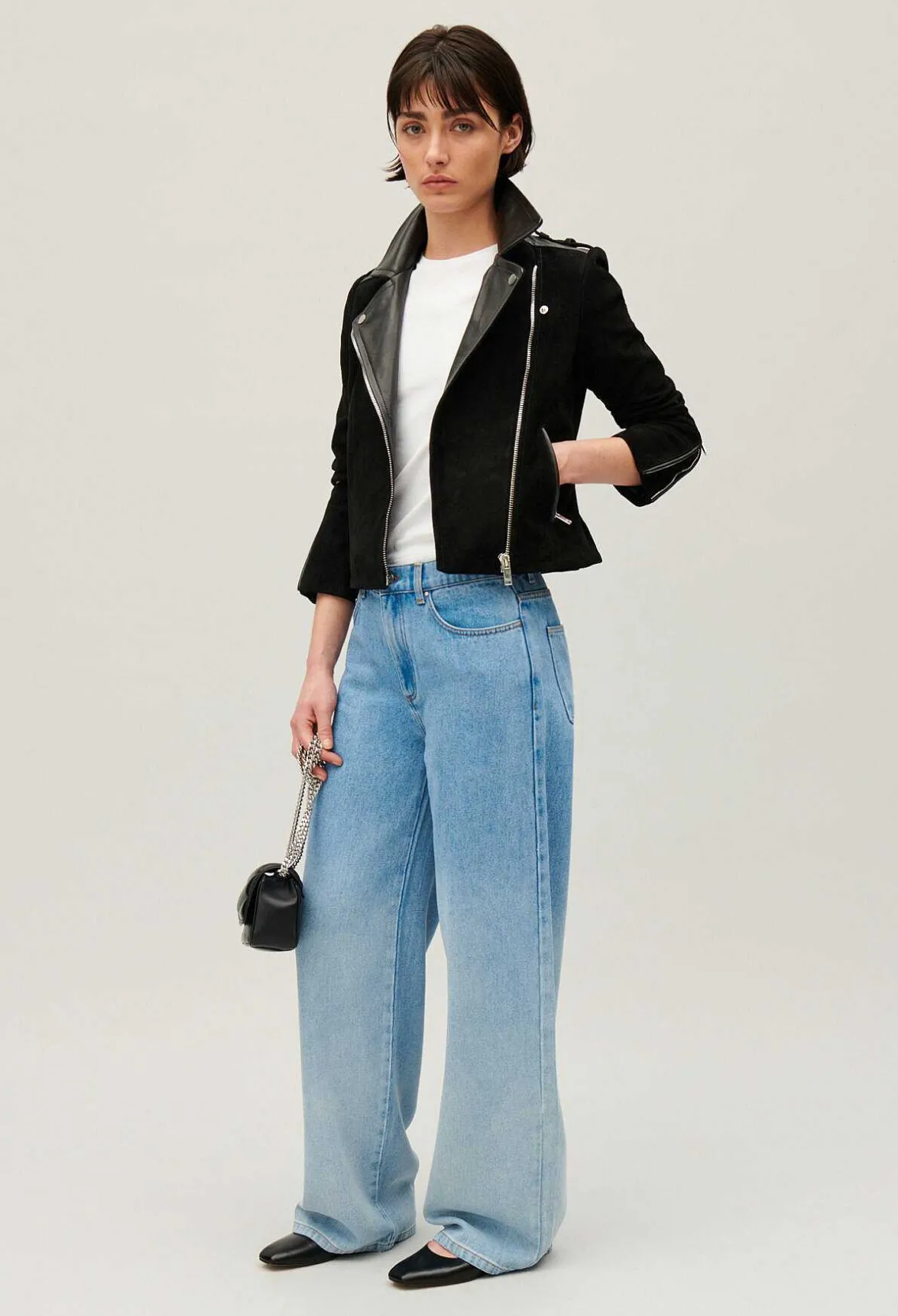 Claudie Pierlot Black Leather Jacket*Women Jackets And Coats