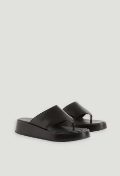 Claudie Pierlot Black Leather Sandals*Women Sandals, Pumps And Mules