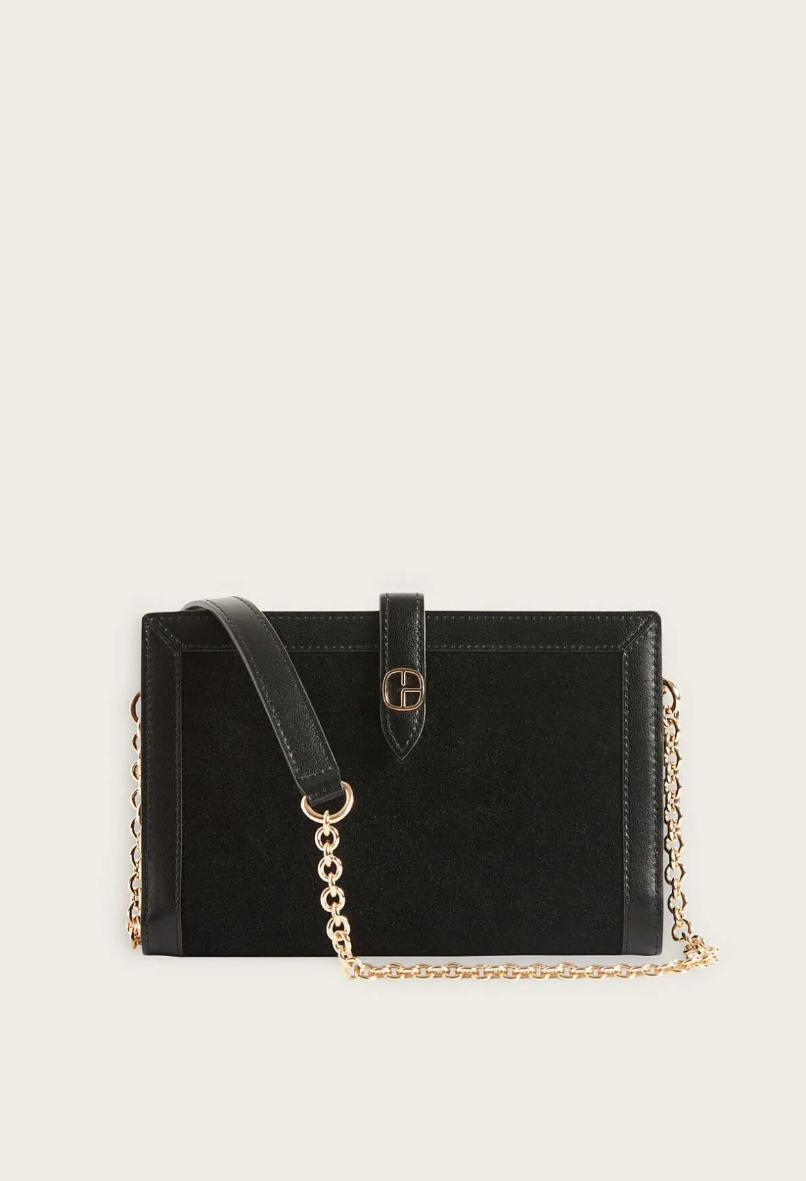 Claudie Pierlot Black Suede Clutch Bag*Women Crossbody Bags