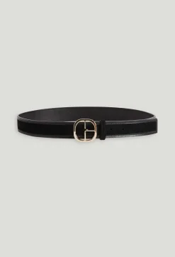 Claudie Pierlot Black Suede Leather Belt*Women Belts