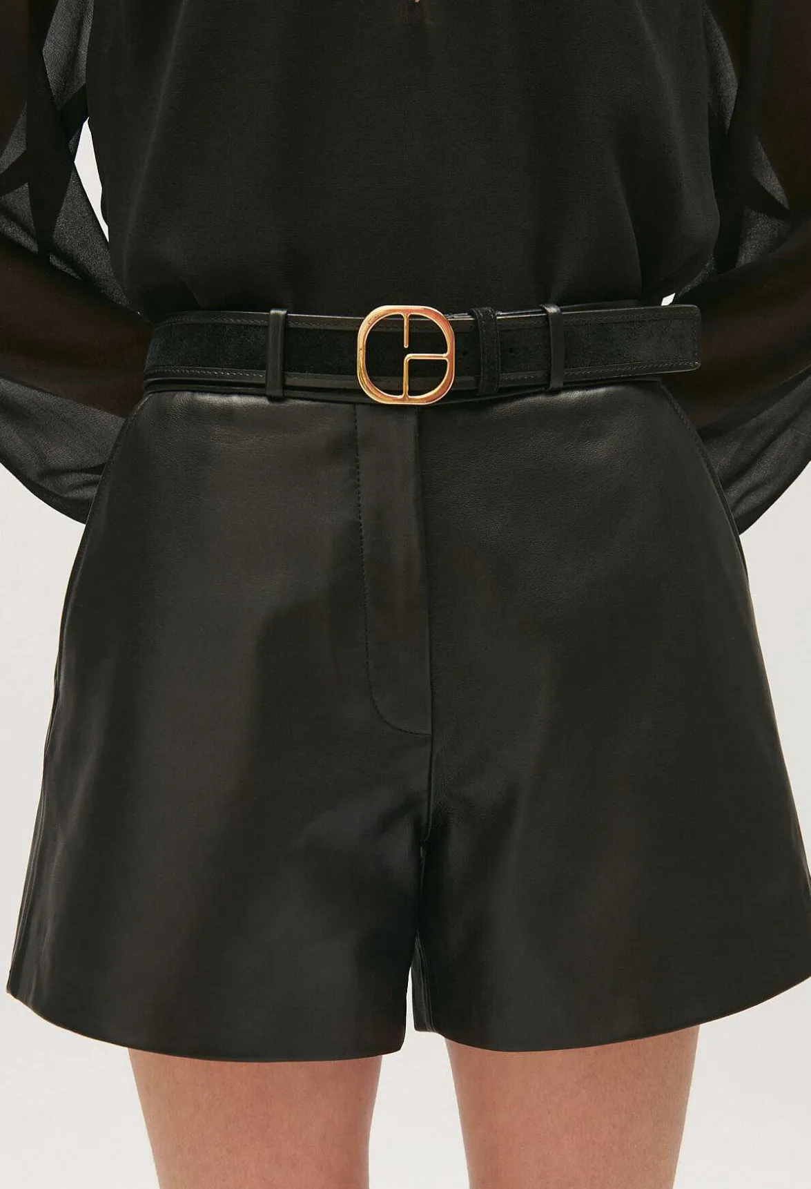 Claudie Pierlot Black Suede Leather Belt*Women Belts