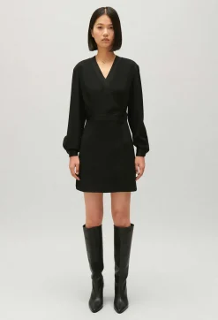 Claudie Pierlot Black Wrap Dress*Women Dresses