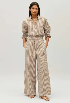 Claudie Pierlot Bronze Striped Trousers*Women Jeans And Trousers