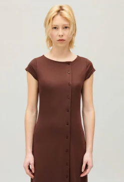 Claudie Pierlot Brown Button-Up Maxi Dress*Women Dresses