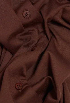 Claudie Pierlot Brown Button-Up Maxi Dress*Women Dresses