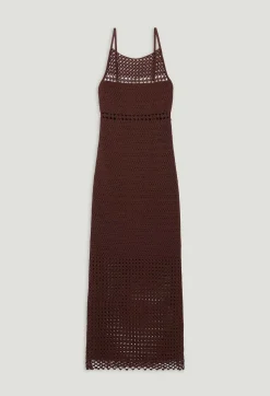 Claudie Pierlot Brown Crochet Maxi Dress*Women Dresses