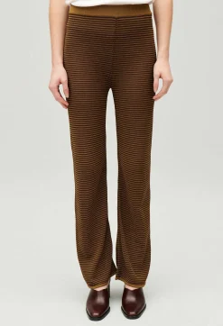 Claudie Pierlot Brown Striped Trousers*Women Jeans And Trousers