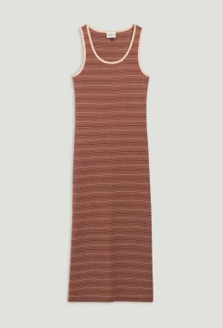 Claudie Pierlot Brown Stripy Knit Maxi Dress*Women Dresses