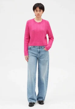 Claudie Pierlot Cable Knit Cropped Jumper*Women Sweaters And Cardigans