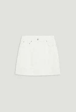 Claudie Pierlot Cream Denim Short Skirt*Women Skirts And Shorts