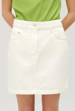 Claudie Pierlot Cream Denim Short Skirt*Women Skirts And Shorts