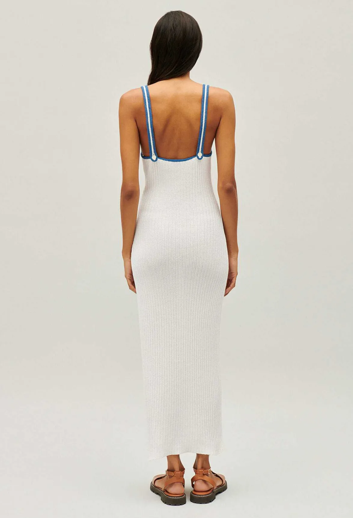 Claudie Pierlot Cream Knitted Maxi Dress*Women Dresses