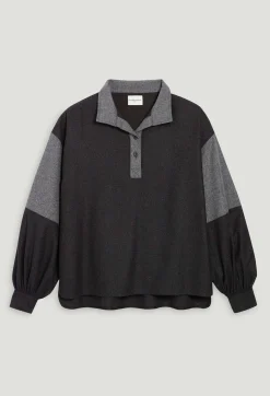 Claudie Pierlot Dark Grey Loose-Fit Blouse*Women Tops And Shirts