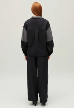 Claudie Pierlot Dark Grey Loose-Fit Blouse*Women Tops And Shirts