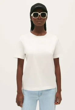 Claudie Pierlot Ecru Cotton T-Shirt*Women T-Shirts