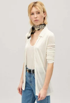 Claudie Pierlot Ecru Shirt*Women Sweaters And Cardigans