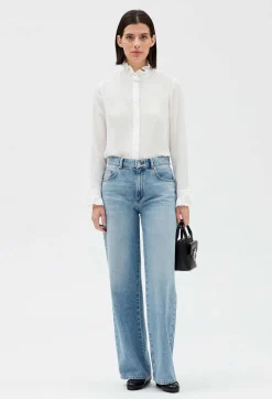 Claudie Pierlot Ecru Victorian Collar Blouse*Women Tops And Shirts
