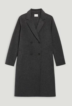 Claudie Pierlot Flecked Grey Double-Sided Wool Coat*Women Jackets And Coats