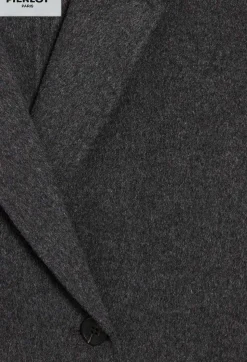 Claudie Pierlot Flecked Grey Double-Sided Wool Coat*Women Jackets And Coats