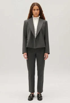 Claudie Pierlot Flecked Grey Suit Trousers*Women Jeans And Trousers