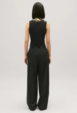 Claudie Pierlot Flecked Grey Wide-Leg Trousers*Women Jeans And Trousers