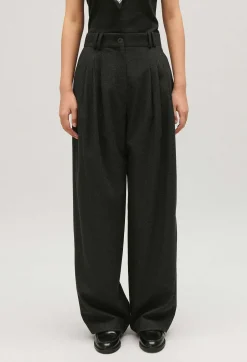 Claudie Pierlot Flecked Grey Wide-Leg Trousers*Women Jeans And Trousers