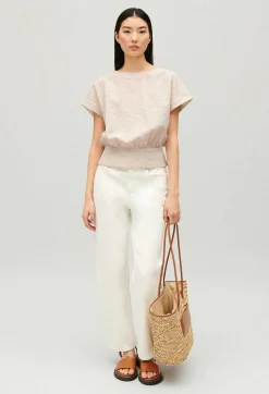 Claudie Pierlot Gathered Openwork Top*Women Tops And Shirts