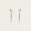 Claudie Pierlot Golden Brass Cp Hoop Earrings*Women Jewellery And Scrunchies