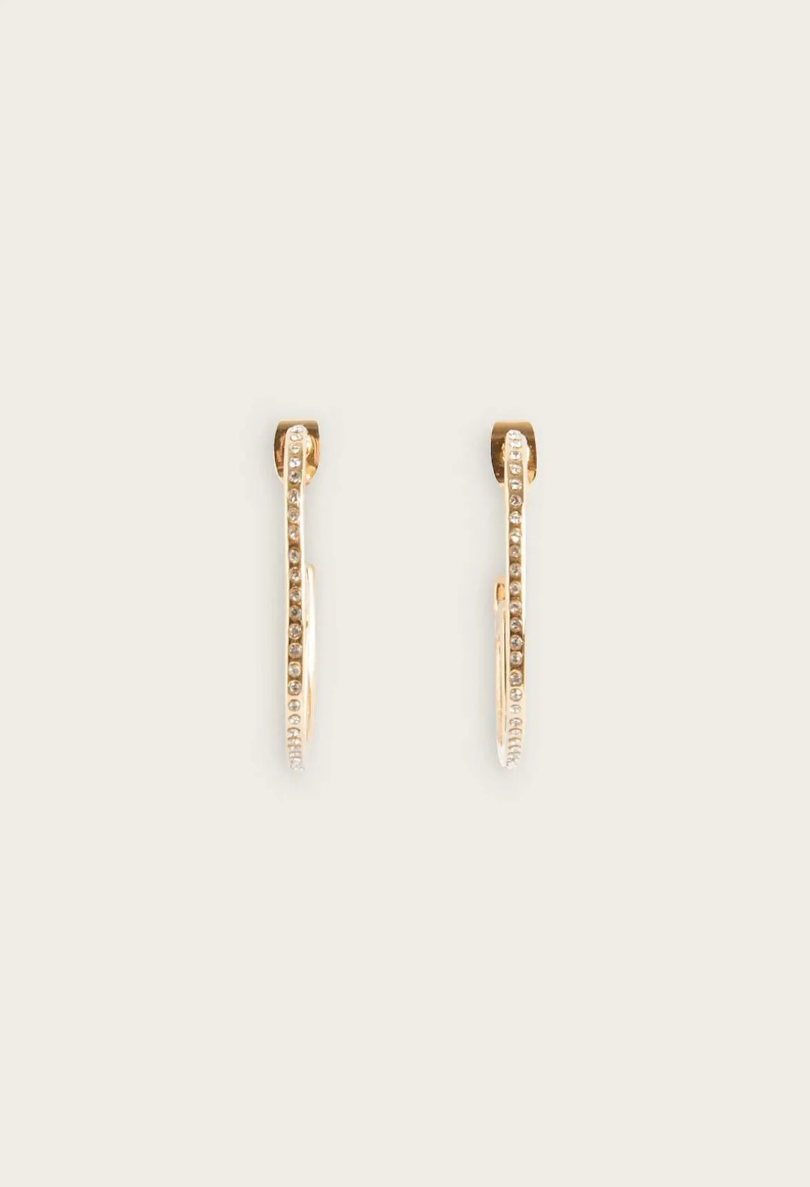 Claudie Pierlot Golden Brass Cp Hoop Earrings*Women Jewellery And Scrunchies