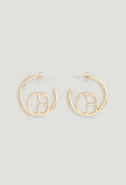 Claudie Pierlot Golden Cp Single Hoop Earring*Women Jewellery And Scrunchies