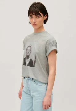 Claudie Pierlot Grey Print T-Shirt*Women T-Shirts